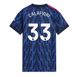 Arsenal Riccardo Calafiori #33 Replika Udebanetrøje Dame 2025-26 Kortærmet